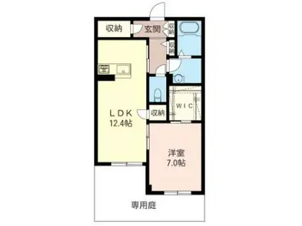 べレオMS上溝(1LDK/2階)の間取り写真