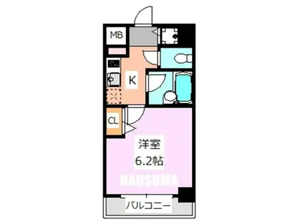 ガーラ・ステージ大塚駅前(1K/12階)の間取り写真