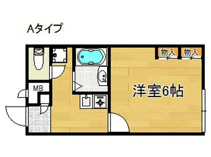 レオパレスネクステージ樽井(1K/2階)の間取り写真