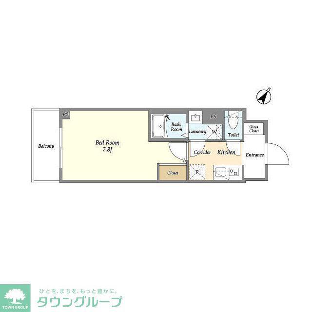 KDXレジデンス町田ノース(1K/15階)の間取り写真