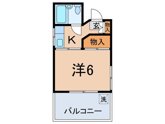 大塚ハウス(1K/3階)の間取り写真