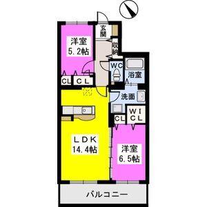 ステラ セレニテ(2LDK/4階)の間取り写真