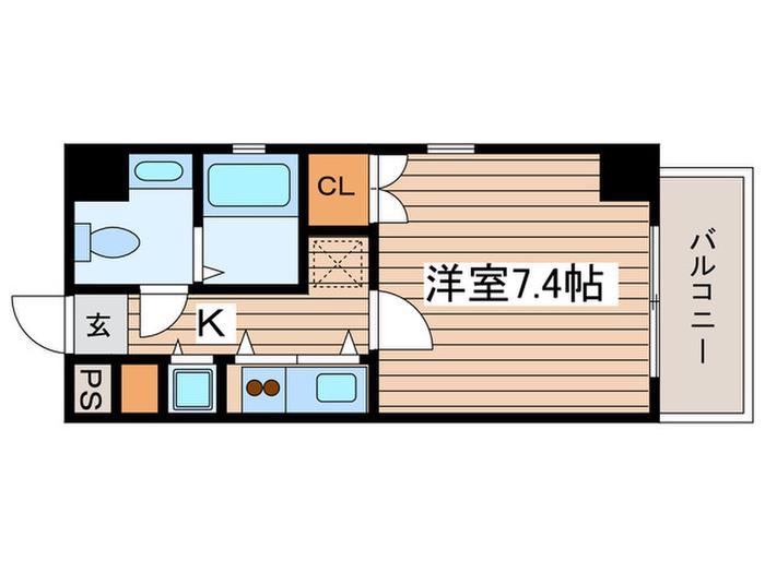 IZUMI(1K/9階)の間取り写真