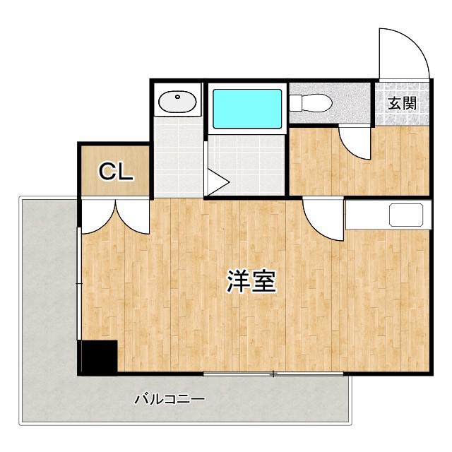 アビタ小橋(ワンルーム/5階)の間取り写真