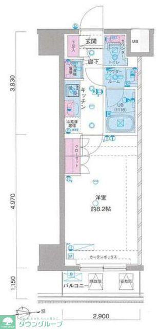 SHOKEN RESIDENCE早稲田(1K/5階)の間取り写真