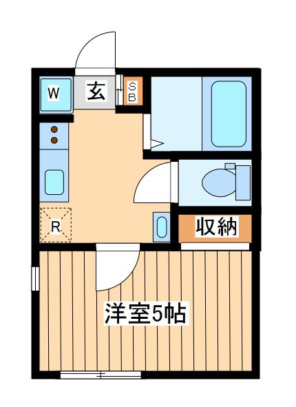 グランクオール川崎(1K/4階)の間取り写真