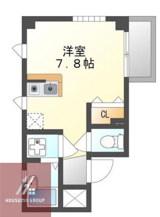 サンキャッスル菅原(ワンルーム/3階)の間取り写真