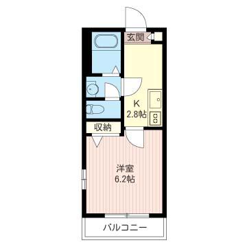 プレジール東池袋(1K/3階)の間取り写真
