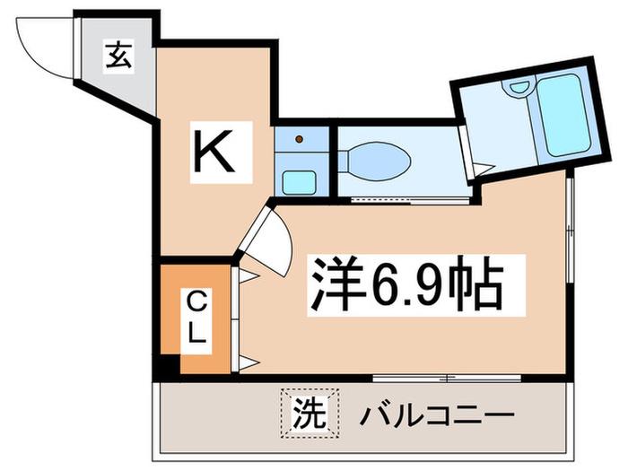 エスペール・オダ(1K/3階)の間取り写真