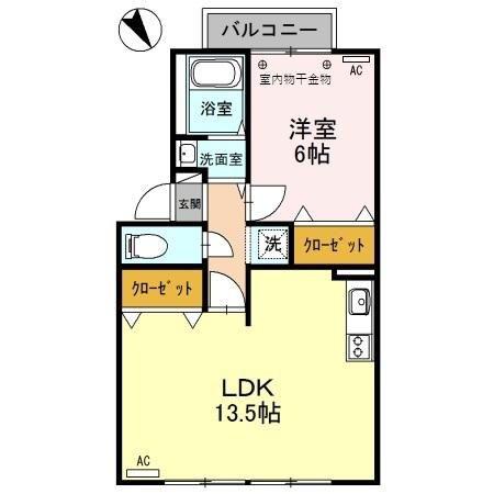 アドニスT・M 35 5(1LDK/2階)の間取り写真