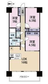 グレシィ須磨アルテピアIII番街(3LDK/10階)の間取り写真