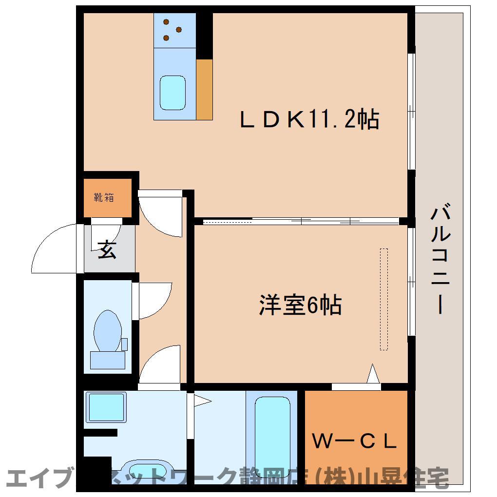 センブラーダ・モンタナ(1LDK/3階)の間取り写真
