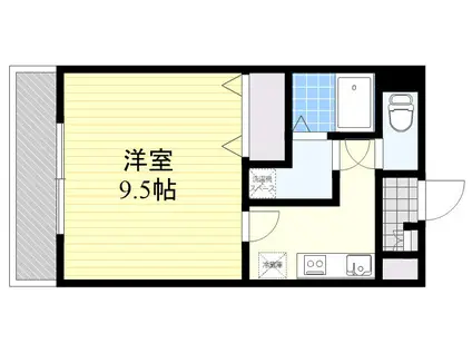 レスポアール(1K/3階)の間取り写真