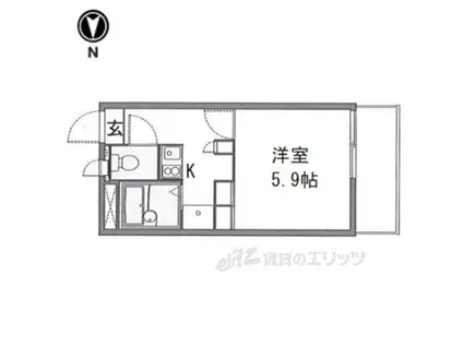 レオパレスソレイユⅡ(1K/3階)の間取り写真