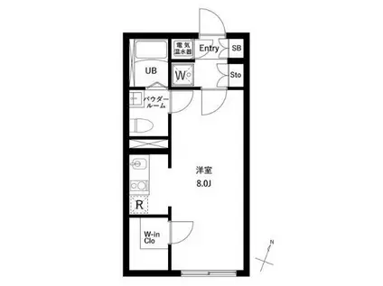 アーバンパーク下北沢(ワンルーム/3階)の間取り写真