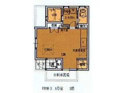 FROM-3(2DK/1階)の間取り写真