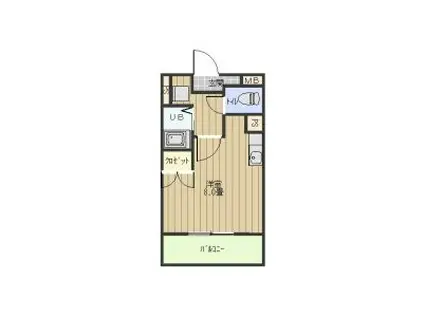 リバーサイド司(ワンルーム/3階)の間取り写真