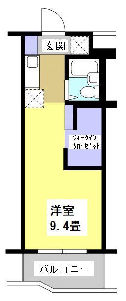 磐田グレイス第3マンション(ワンルーム/2階)の間取り写真