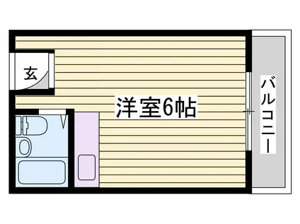 太田ビル小久保(ワンルーム/3階)の間取り写真