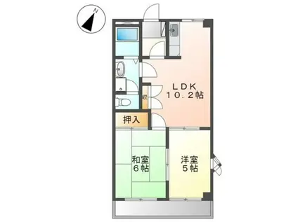コンフォース510(2LDK/2階)の間取り写真