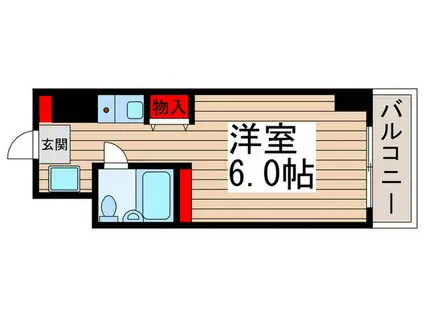 ウェルネス馬橋(ワンルーム/12階)の間取り写真