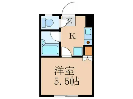 レジデンス・シーバード(1K/1階)の間取り写真