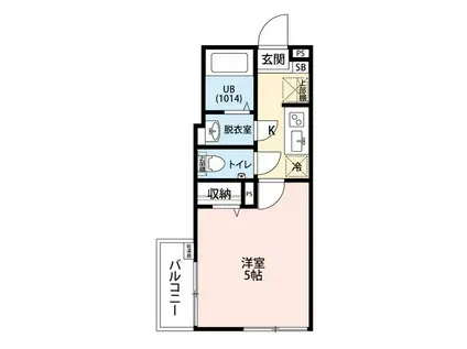 エクセラン西尾久サウス(1K/4階)の間取り写真