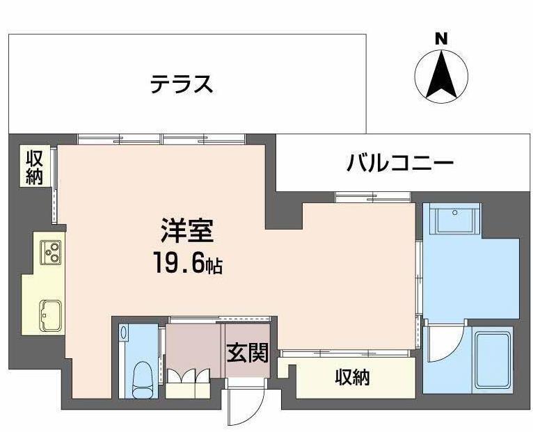 シャーメゾンステージ香櫨園(ワンルーム/1階)の間取り写真