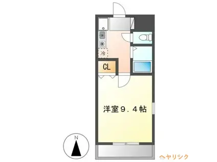 レジデンス尾州(1K/3階)の間取り写真