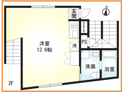 LUMIERE南品川B(ワンルーム/2階)の間取り写真
