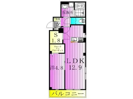 CENT-DONNER SENJU(1SLDK/4階)の間取り写真