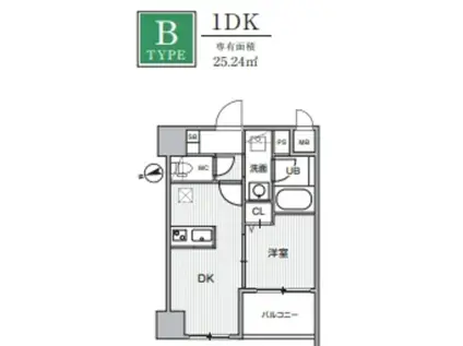 WEAVE PLACE -OMORI大森(1K/3階)の間取り写真