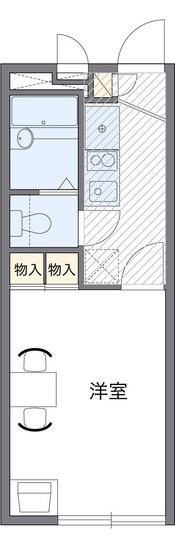 レオパレスオズヴァリー(1K/2階)の間取り写真