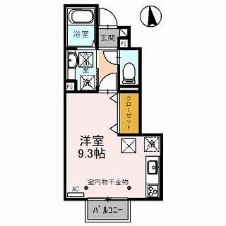 グランメゾン WD(ワンルーム/1階)の間取り写真