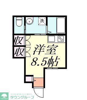 ジュビリー蒲生(ワンルーム/1階)の間取り写真