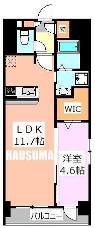 ロバストコート(1LDK/3階)の間取り写真
