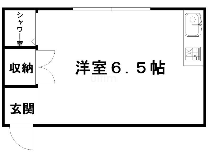 高橋アパート(ワンルーム/2階)の間取り写真
