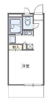 ドリームIII(1K/3階)の間取り写真