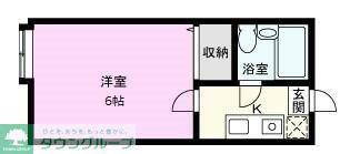 グリーンヒル西川口(1K/2階)の間取り写真