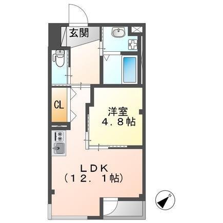 RUNA PIENA(1LDK/3階)の間取り写真