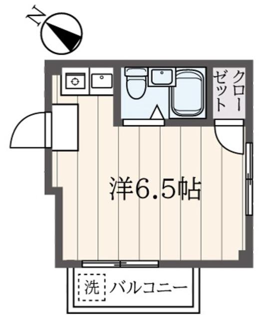 チェリーハイツ(ワンルーム/3階)の間取り写真