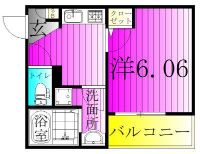 GRADUS我孫子(1K/1階)の間取り写真