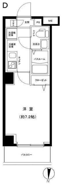 グランフォース立石(1K/3階)の間取り写真