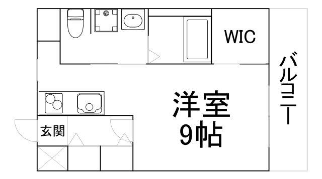 ヴァンスタージュ大阪城イースト(ワンルーム/2階)の間取り写真