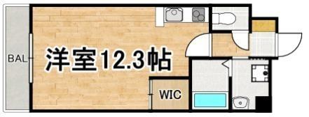グランファスト伊都(ワンルーム/7階)の間取り写真