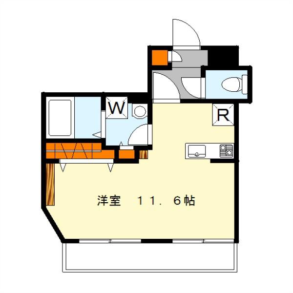 市川真間レジデンス(ワンルーム/4階)の間取り写真