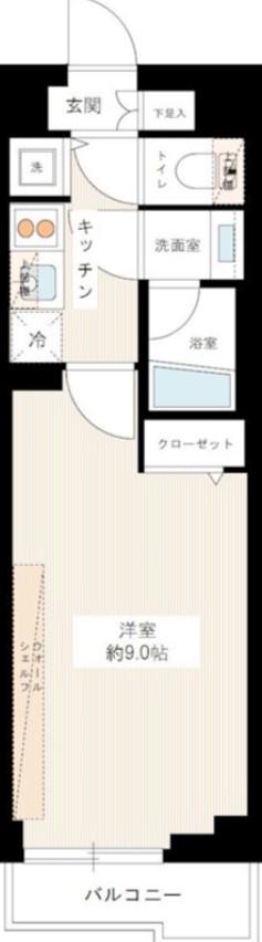 MAXIV赤羽ウエスト(1K/3階)の間取り写真