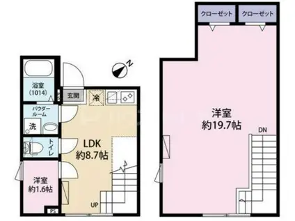 CION OHANAJAYA(1LDK/5階)の間取り写真