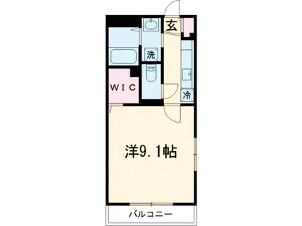 MONSTERA(1K/3階)の間取り写真