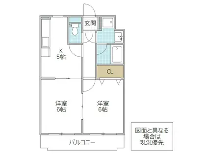 ソレイユ ルヴァン(2K/1階)の間取り写真